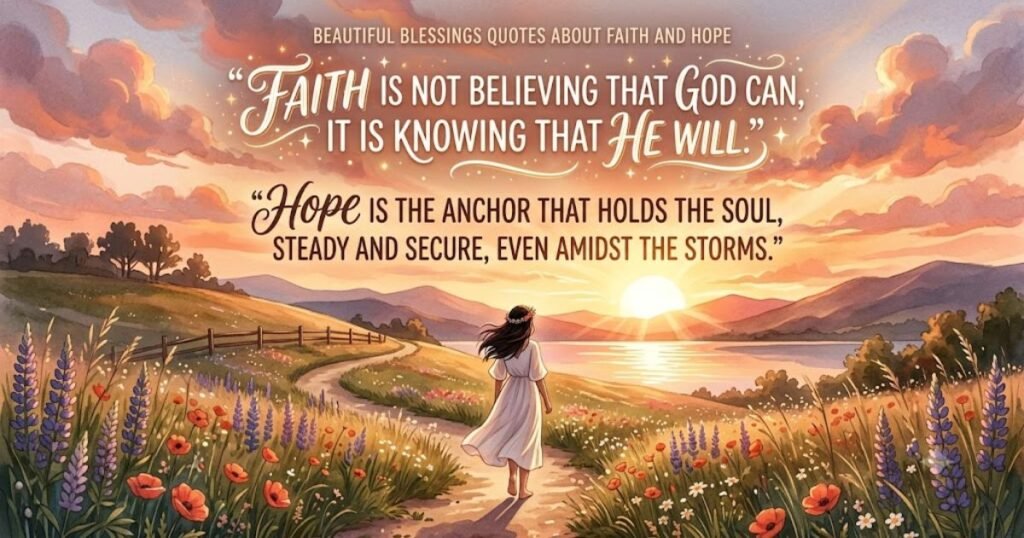 Beautiful Blessings Quotes About Faith and Hope