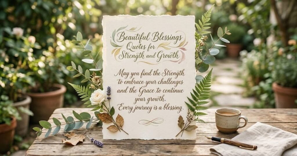 Beautiful Blessings Quotes for Strength and Growth