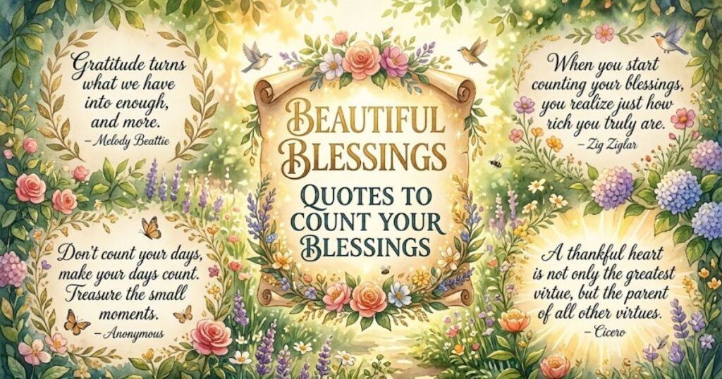 Beautiful Blessings Quotes to Count Your Blessings