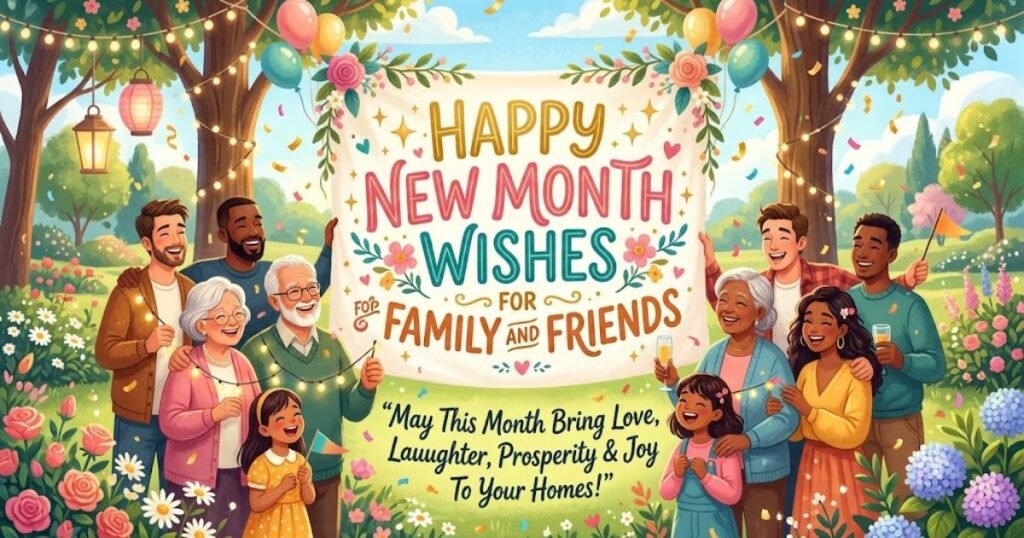 Happy New Month Wishes for Family and Friends
