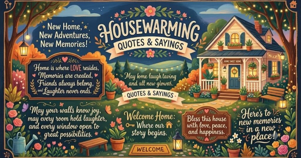 Housewarming Quotes and Sayings