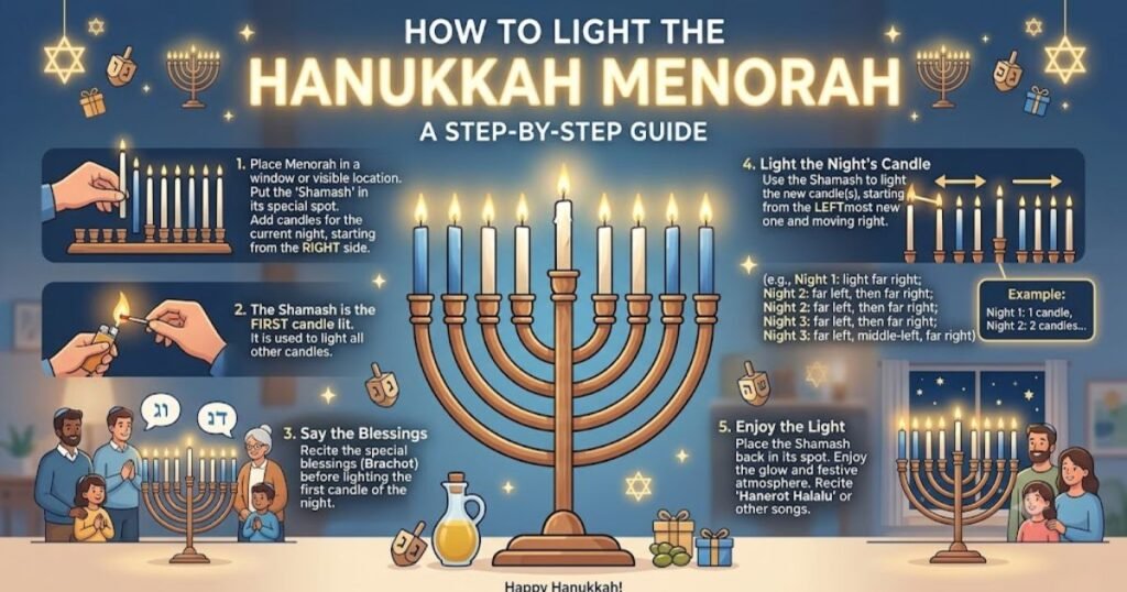 How to Light the Hanukkah Menorah