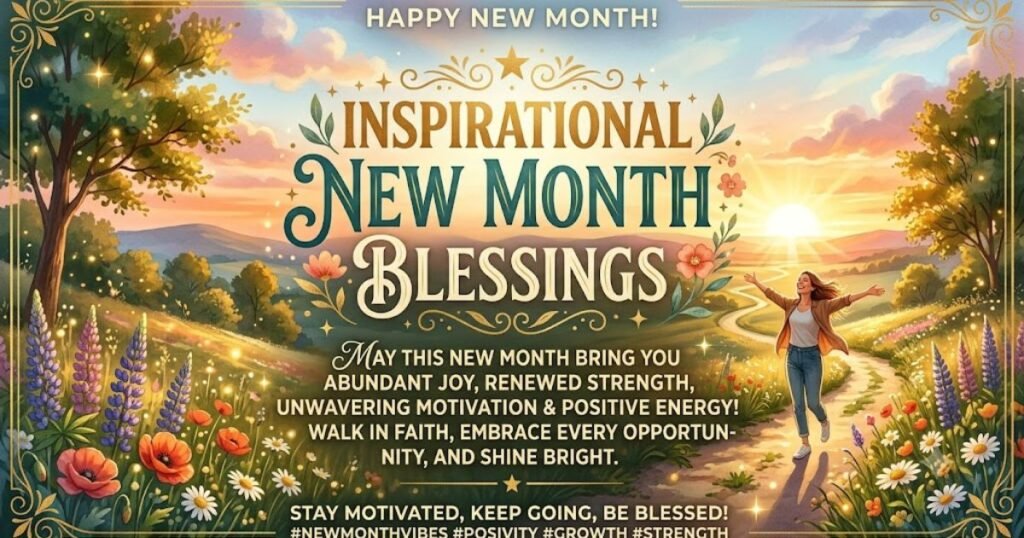 Inspirational New Month Blessings to Stay Motivated