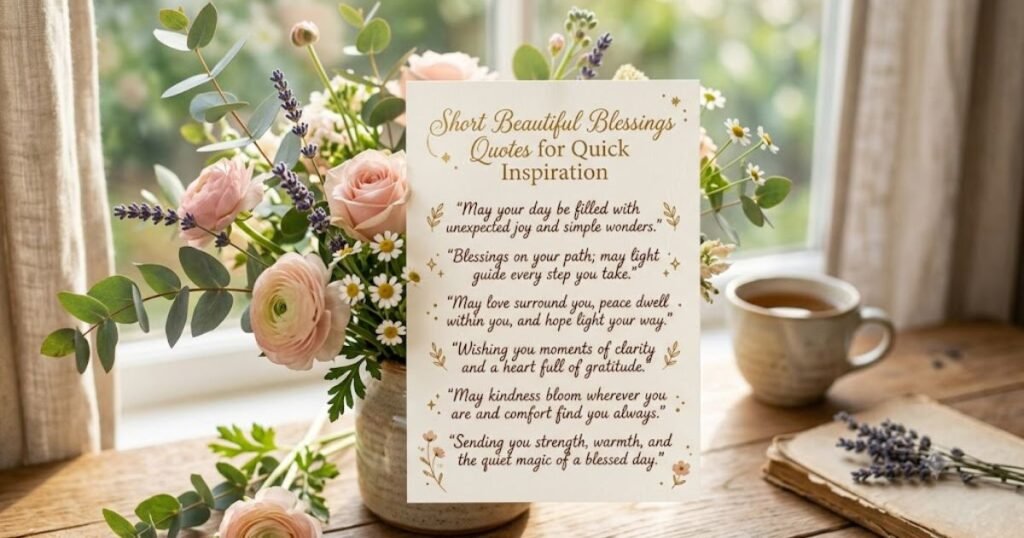 Short Beautiful Blessings Quotes for Quick Inspiration