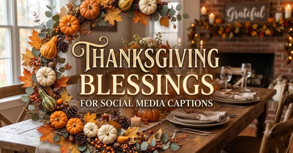 Thanksgiving Blessings for Social Media Captions