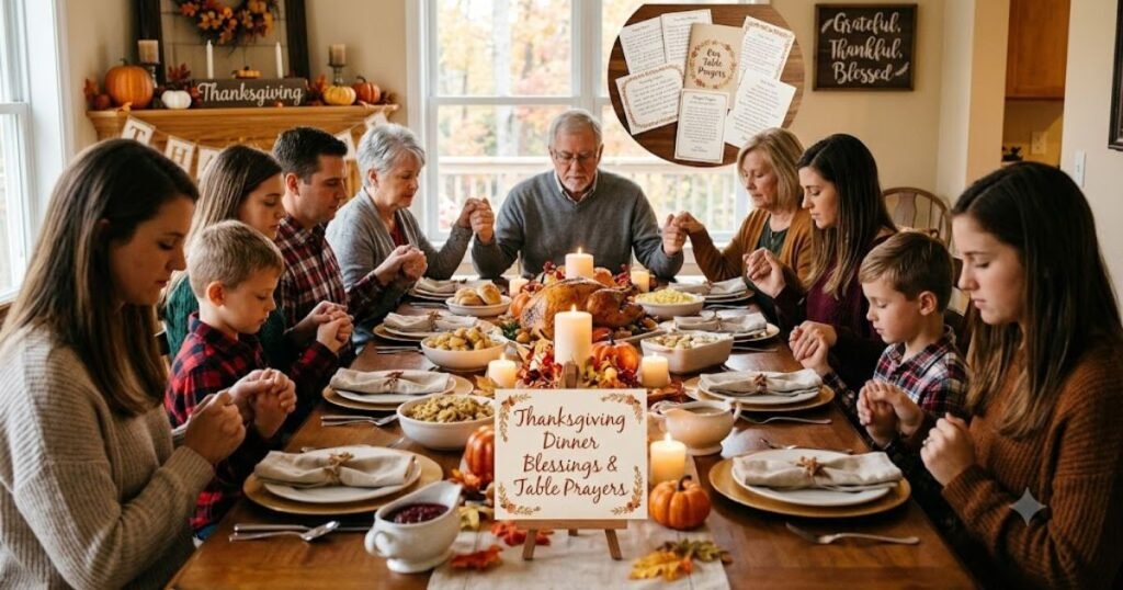 Thanksgiving Dinner Blessings and Table Prayers