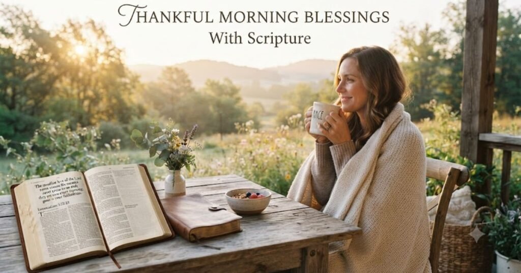 Thankful Morning Blessings With Scripture